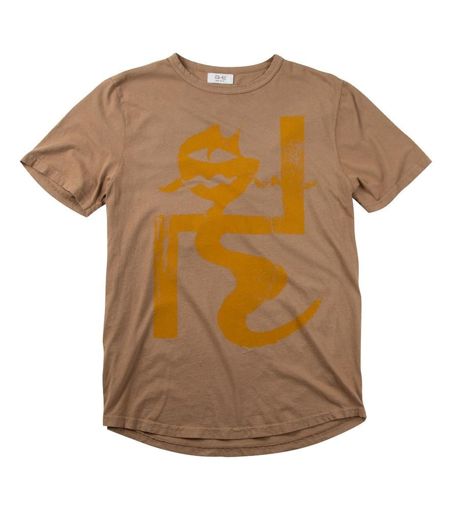 gH ~ PEACE CAT - MUSTARD