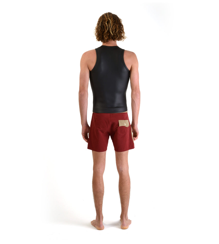 Sleeveless Front Zip Vest Black (Mens)