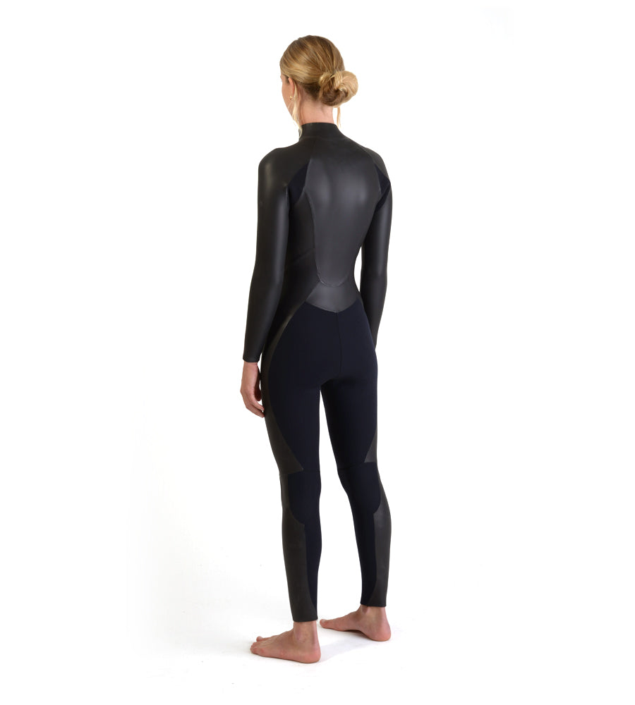 Full Suit Front Zip Black 3mm (Womens)