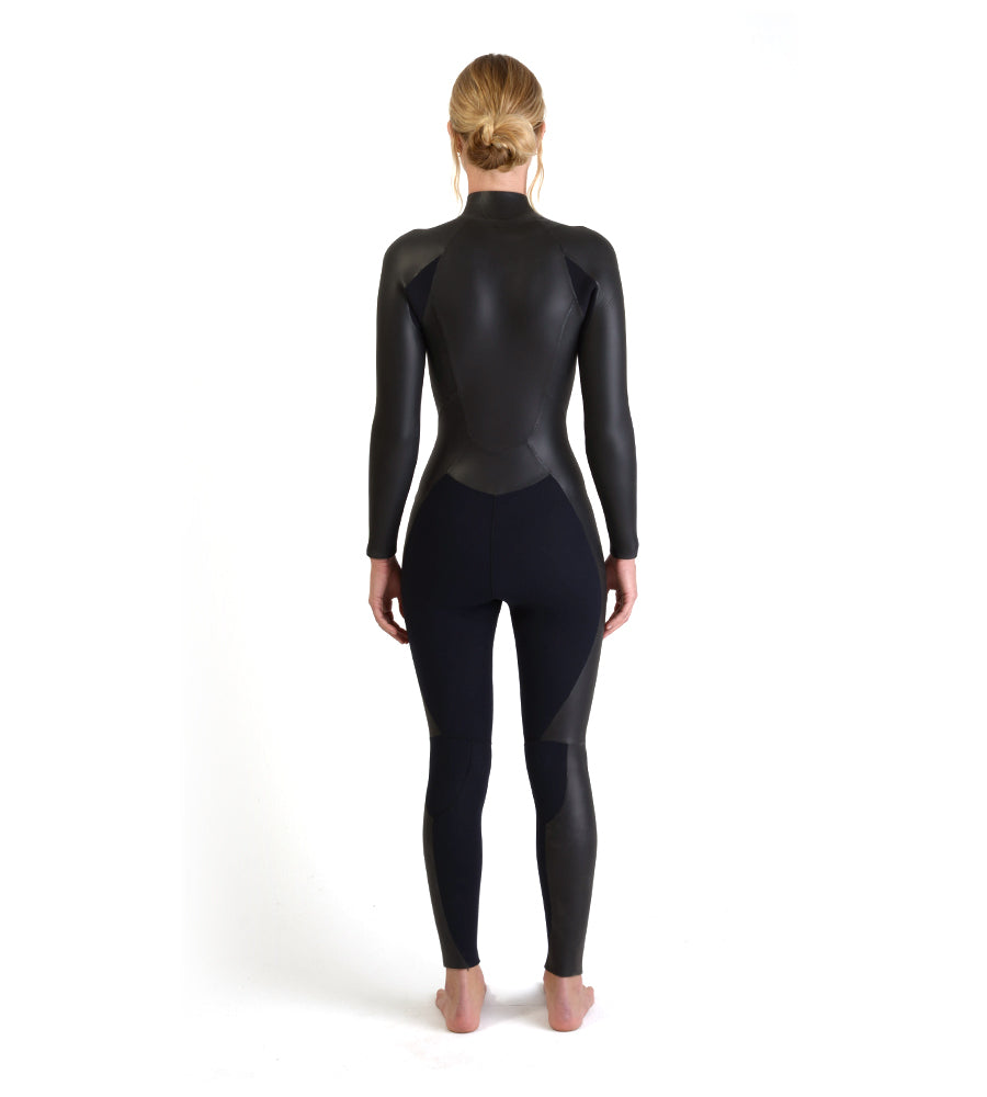Full Suit Front Zip Black 3mm (Womens)