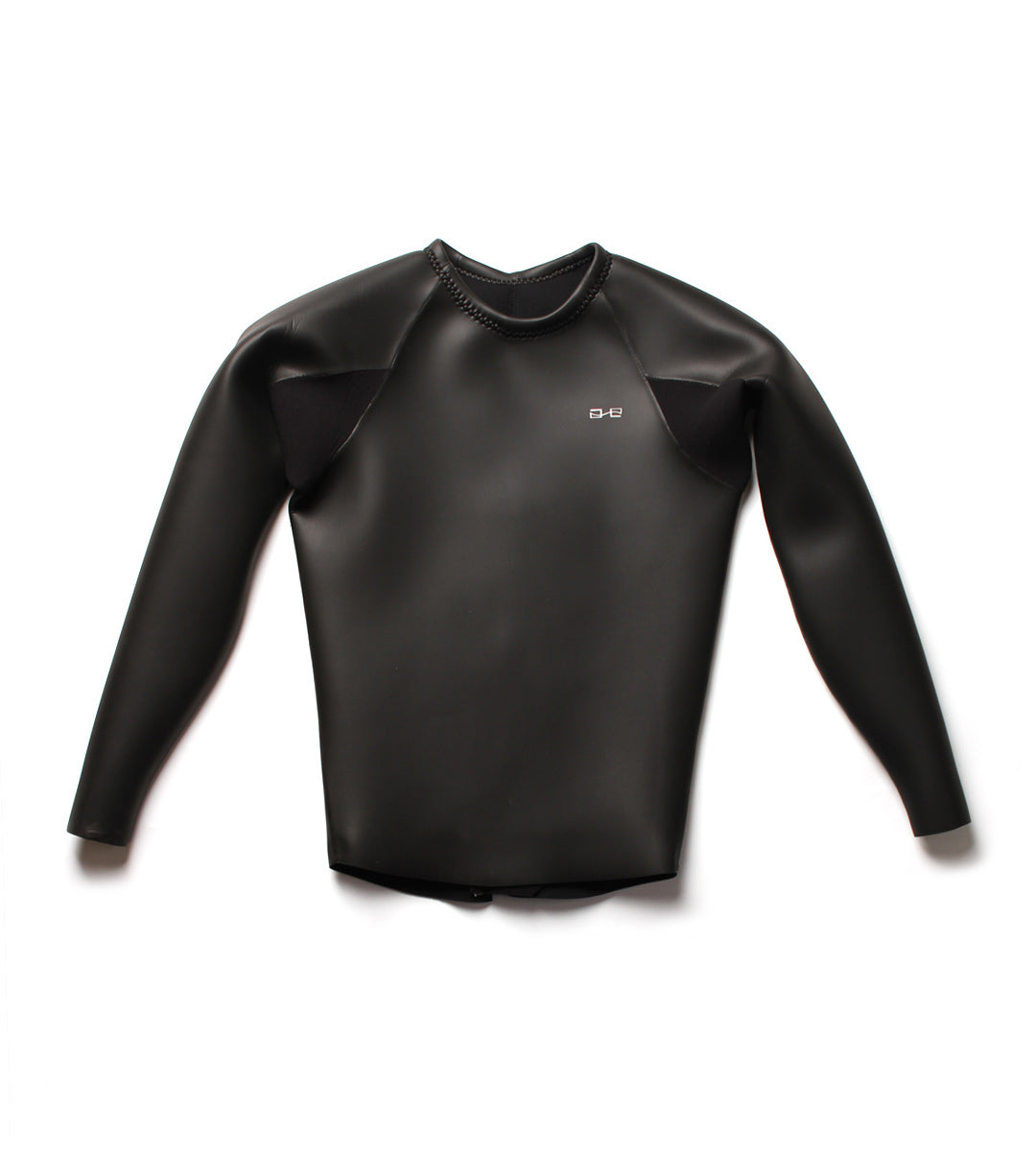 L/S Crew Vest Back Zip Black (Mens)