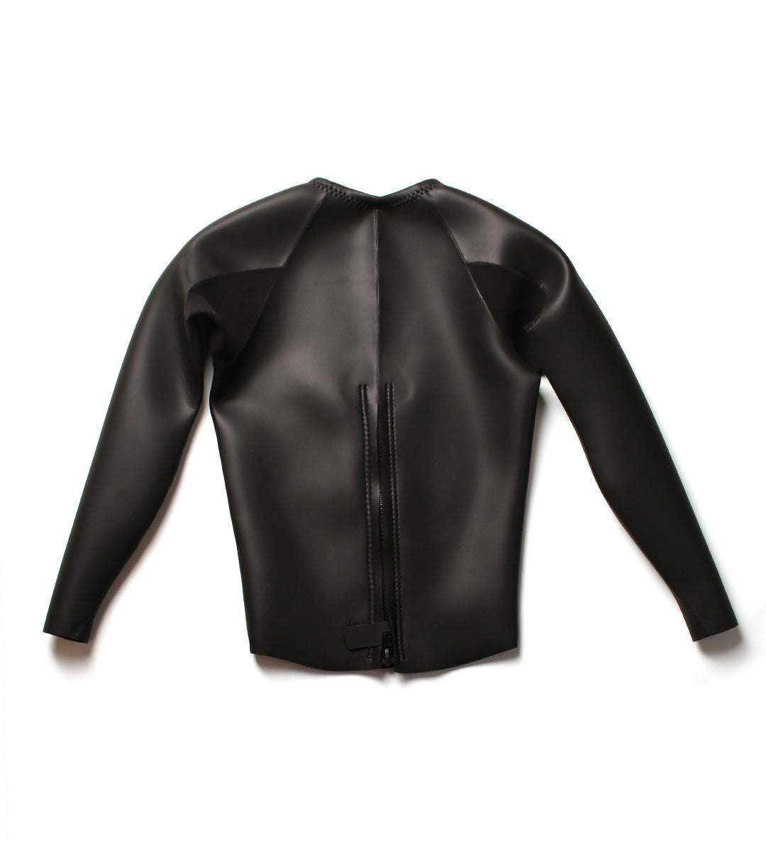 L/S Crew Vest Back Zip Black (Mens)