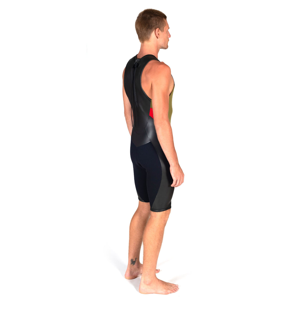 Slice Short John Olive/Red (Mens)