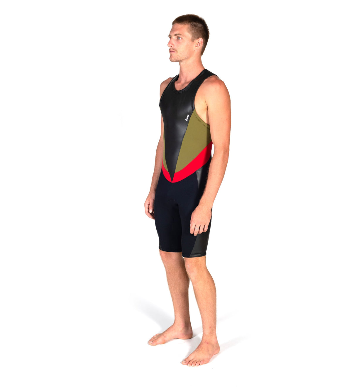 Slice Short John Olive/Red (Mens)