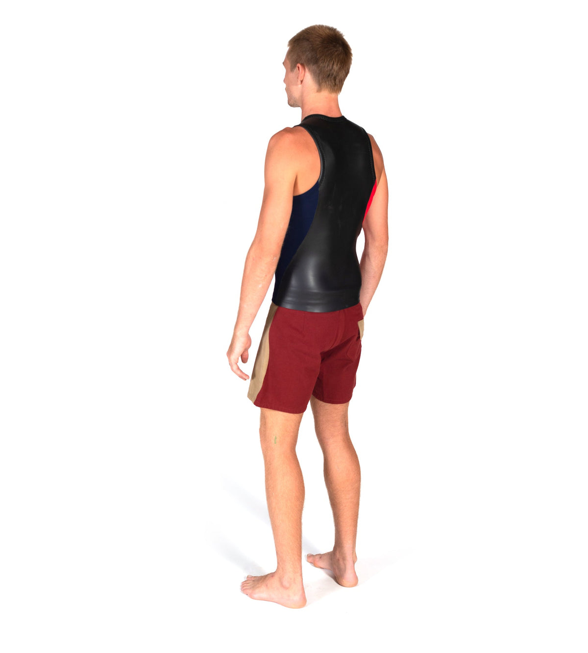 Sleeveless Slice Vest Black/Red (Mens)