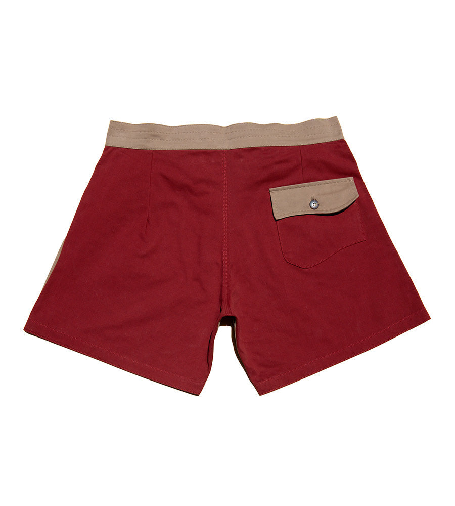 2 Tone Surf Short Olive/Blood