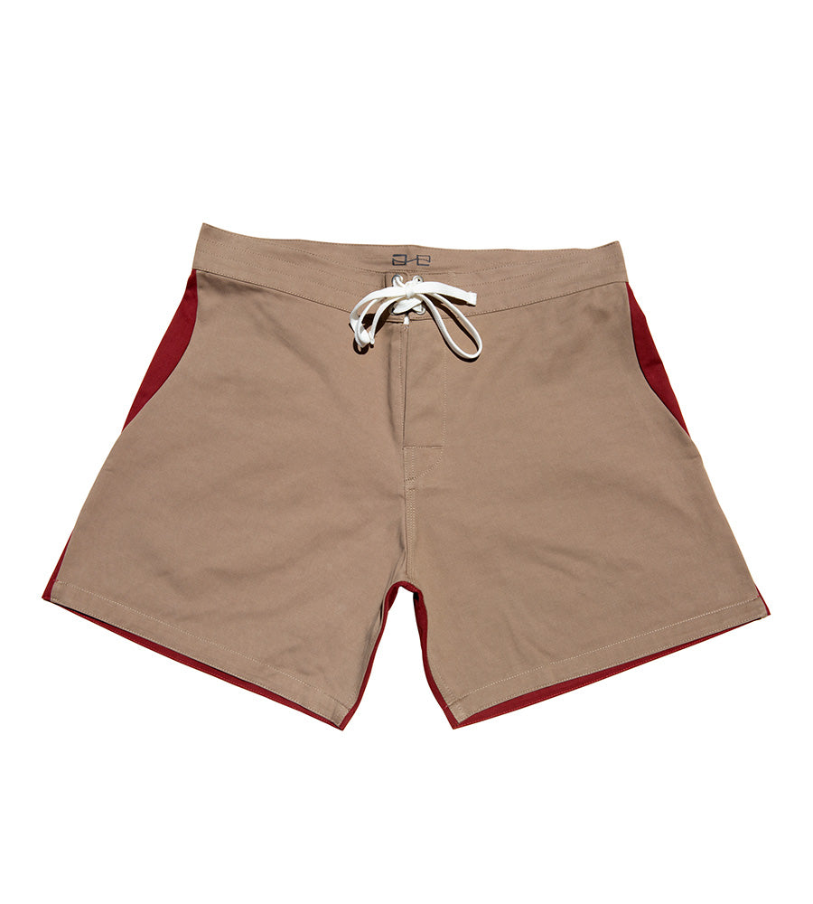 2 Tone Surf Short Olive/Blood
